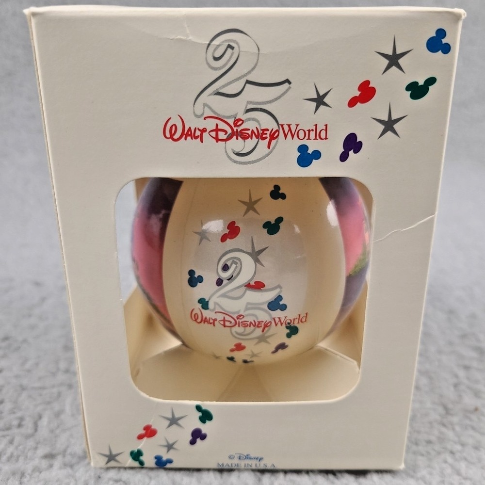 Walt Disney World 25th Anniversary Remember The Magic Ornament 1996 Boxed